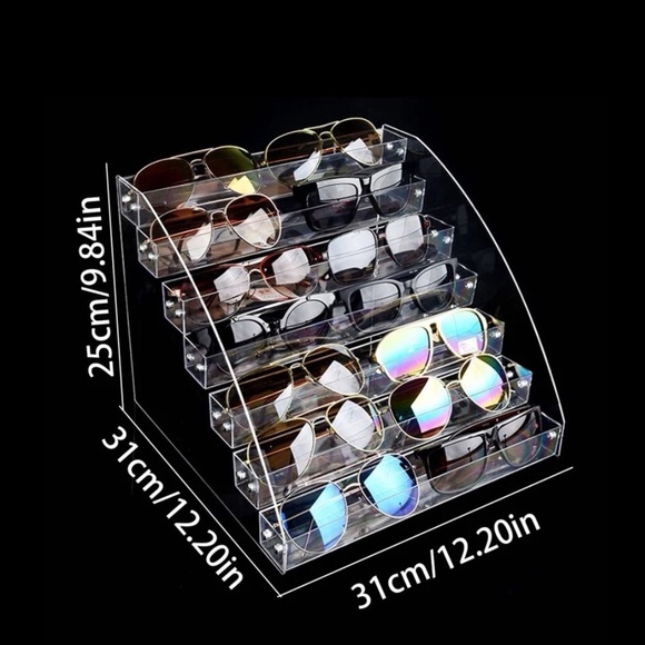 New 7 Layer Acrylic Sunglass / Eye Glass / Nail Polish Display Organizing Tower - Picture 13 of 15